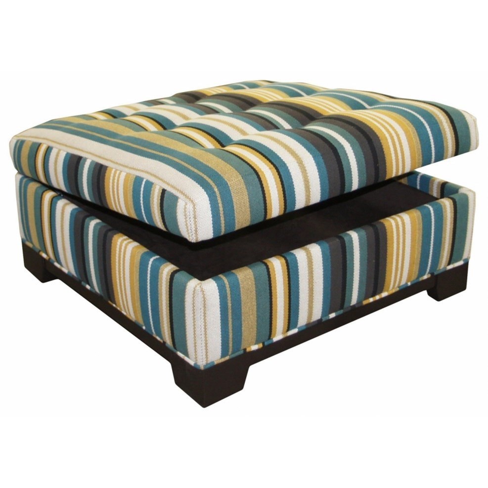 Jonathan Louis Elliot Square Storage Ottoman with Tufted Top Sheely's